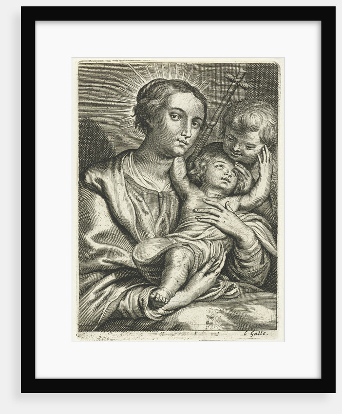 Virgin and Child with Saint John the Baptist by Cornelis Galle II