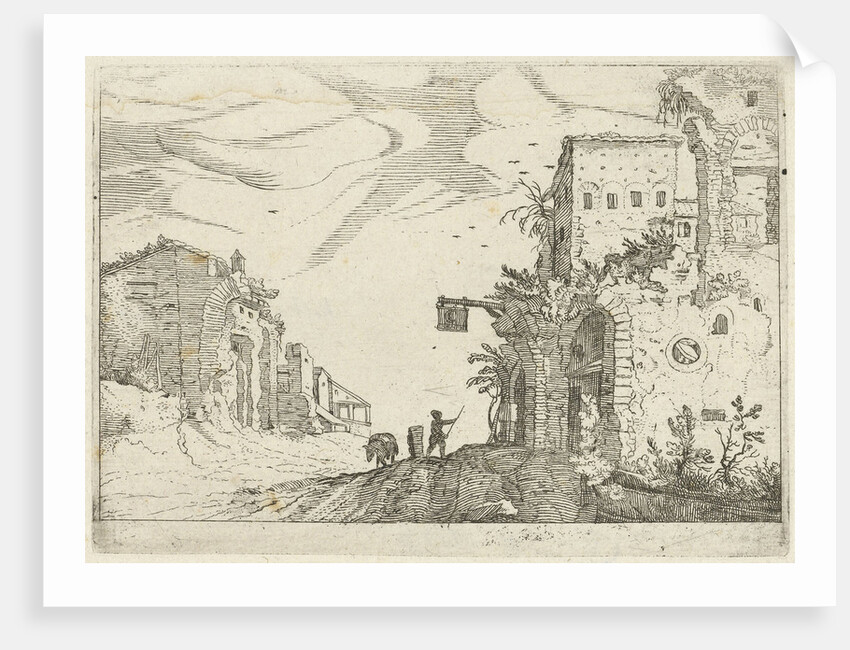 Road between ruins by Anonymous