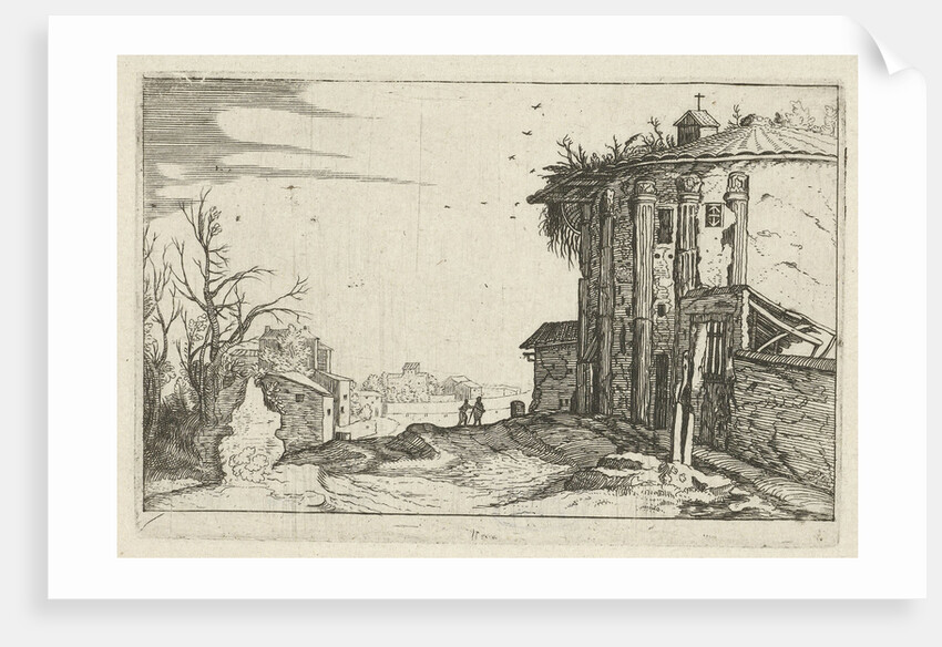 Ruin with Corinthian columns by Anonymous