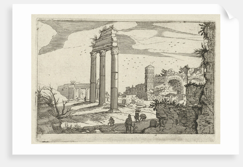 Temple of Castor and Pollux and the Basilica of Constantine by Anonymous