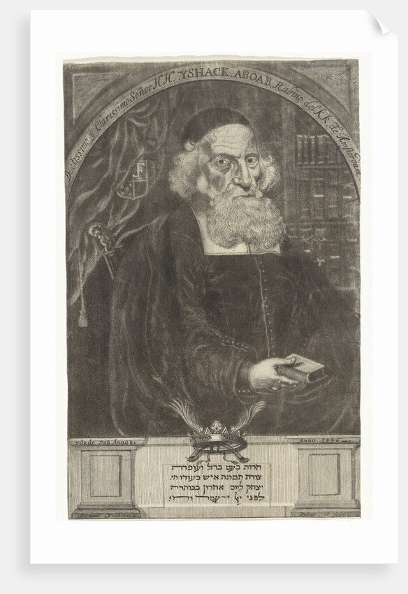Portrait of Isaac Aboab da Fonseca by Aernout Nagtegaal