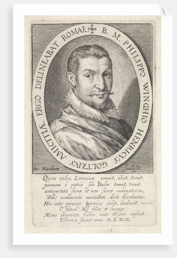 Portrait of Philip of Winghe by Jacob Matham