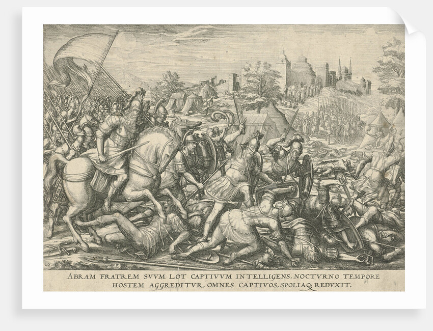 Abraham frees Lot by Symon Novelanus