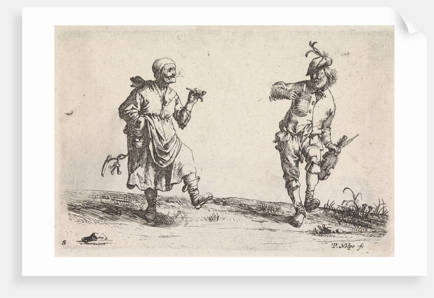 Dancing farmer and rancher by Pieter Jansz. Quast