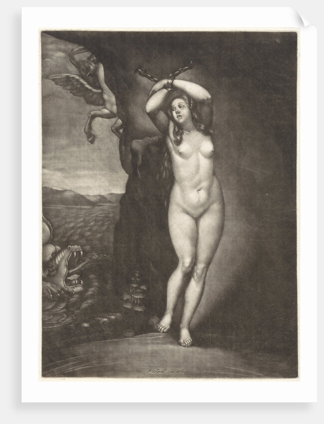 Andromeda Chained to the Rocks by Pieter Schenk I