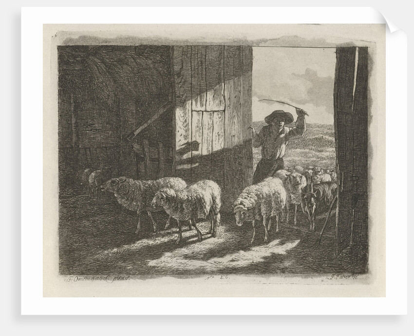 Sheepfold by Frédéric Théodore Faber