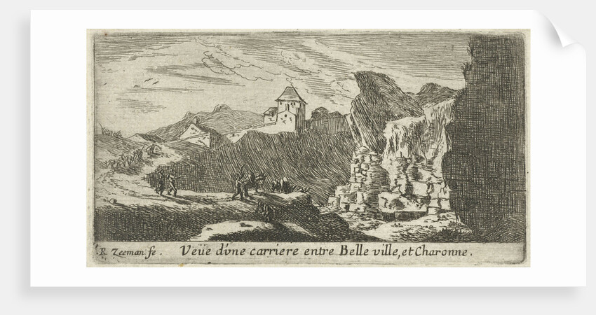 View of a quarry between Belleville and Charonne by Reinier Nooms