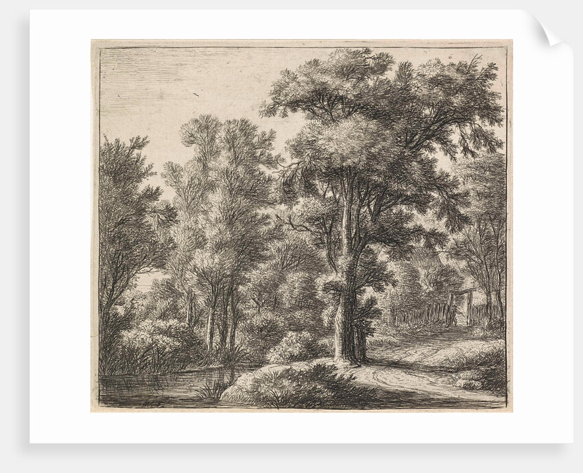 Entrance of the forest, Anthonie Waterloo by Josua & Reinier II Ottens