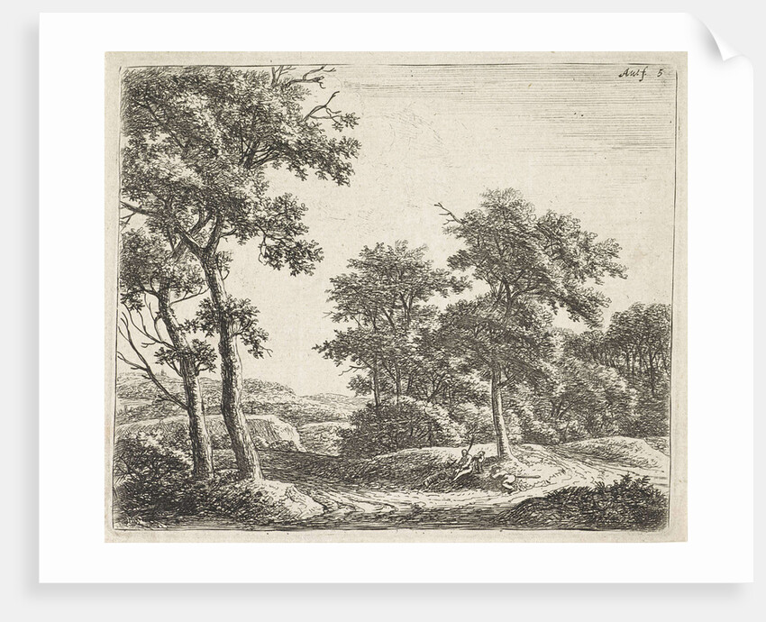 Shepherds Resting under a tree by Anthonie Waterloo