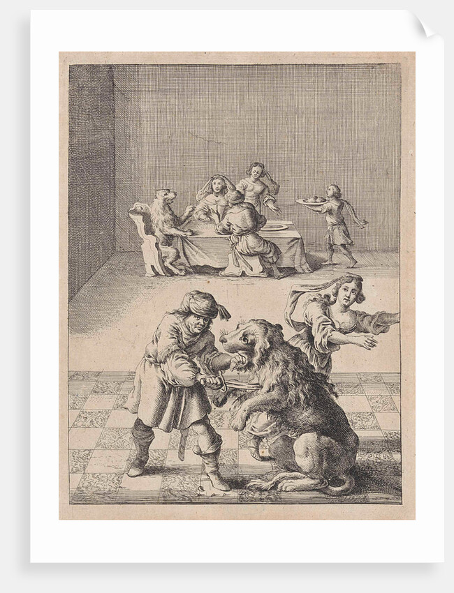 Fable of the lion, the ranger and his daughter by John Ogilby