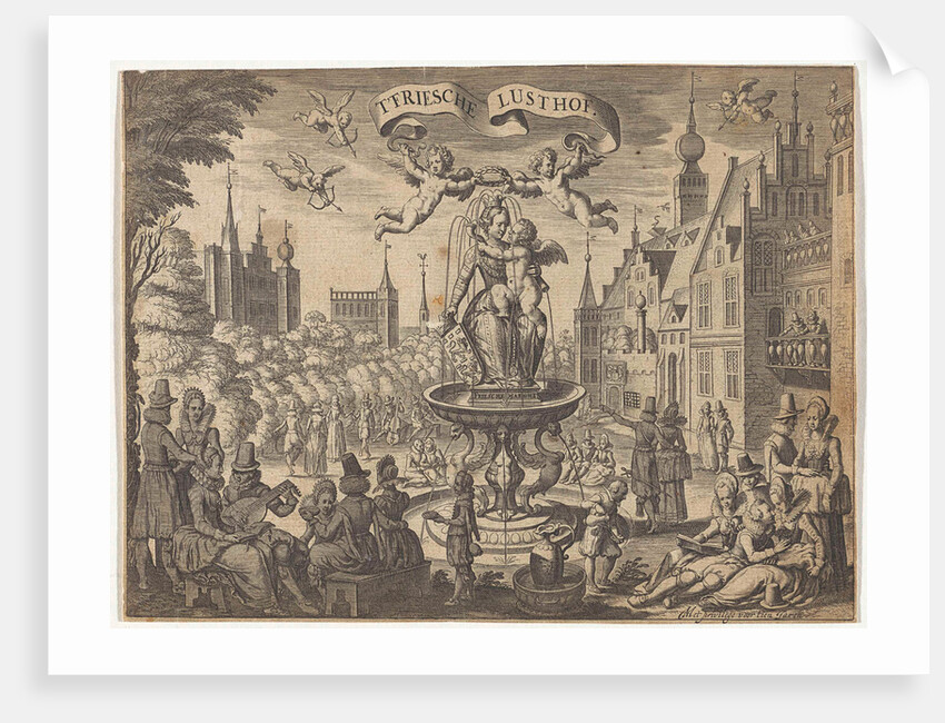 Fountain with Frisian Virgin by Paulus Aertsz. van Ravesteyn