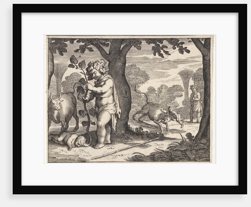 Bacchus and Ampelus by Jacob Matham