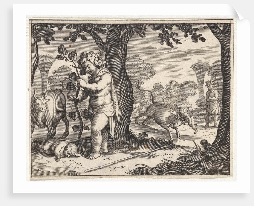 Bacchus and Ampelus by Jacob Matham