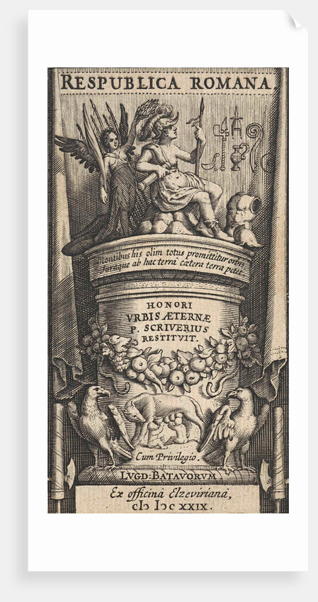 Rome crowned by Fame by Abraham Elzevier I