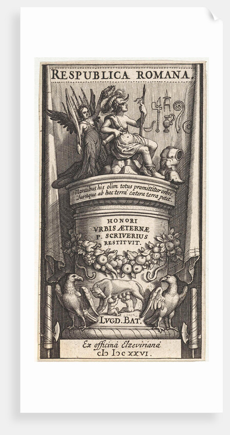 Rome crowned by Fame by Abraham Elzevier I