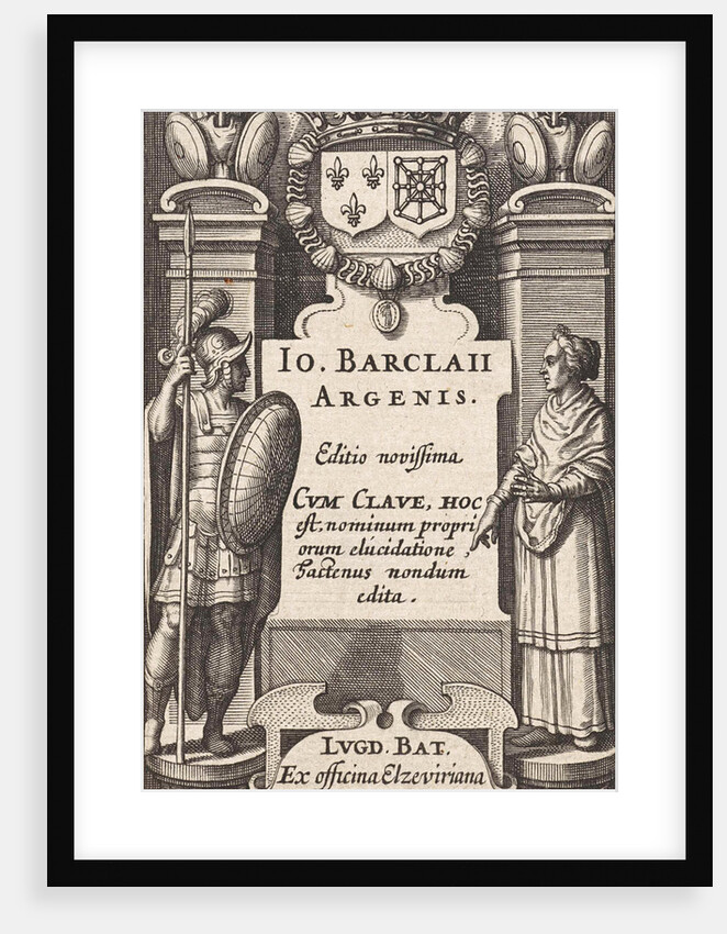 Allegory with a woman and a Roman soldier by Abraham Elzevier I