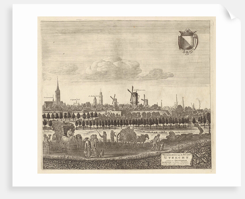View of Utrecht from the west (plate IV) by Reinier & Josua Ottens