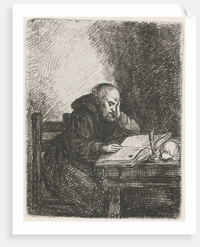 Reading monk by David van der Kellen II