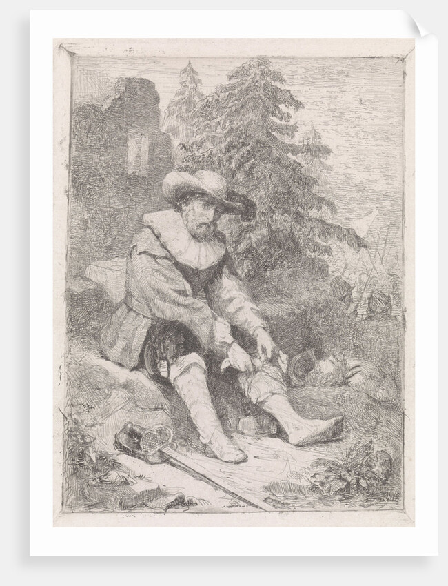 Wounded soldier by David van der Kellen III