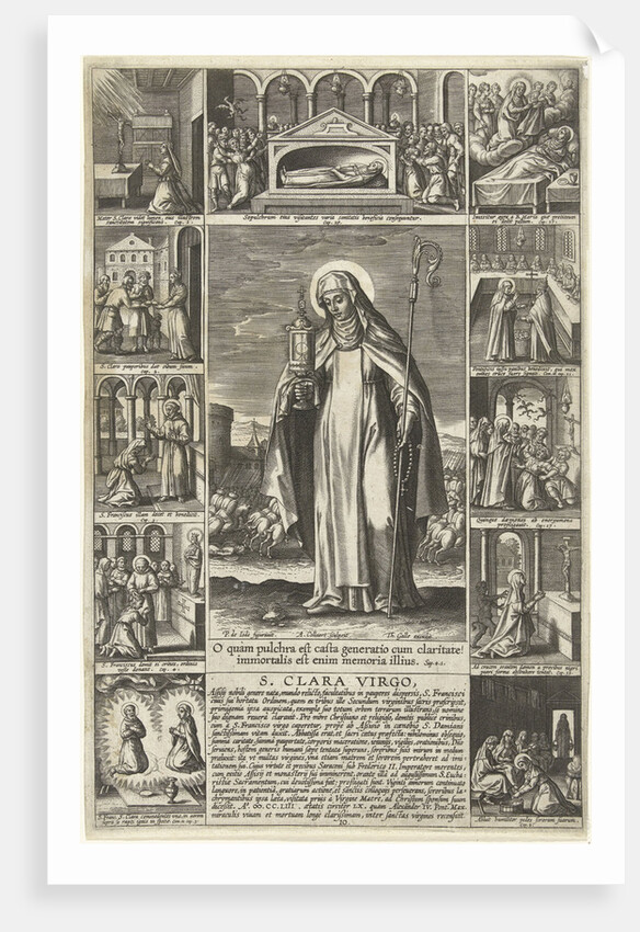 Saint Clare by Theodoor Galle