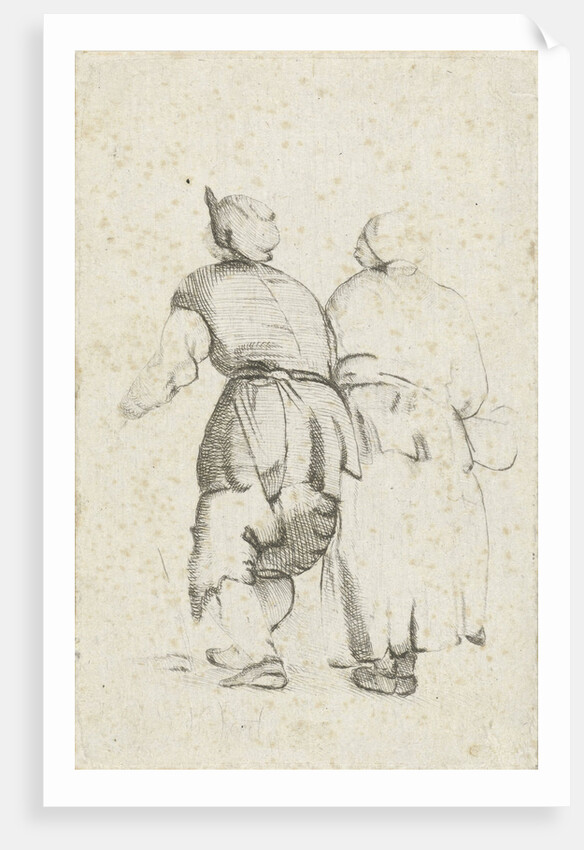 Pair seen from the back by Cornelis Adrianus van Hoogstraten