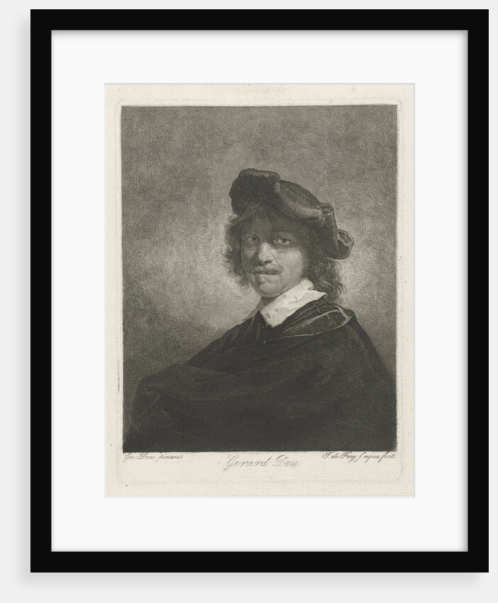 Portrait of Gerard Dou by Johannes Pieter de Frey