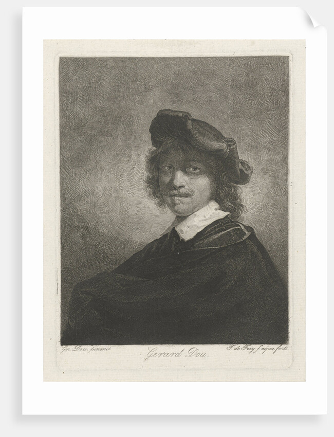Portrait of Gerard Dou by Johannes Pieter de Frey
