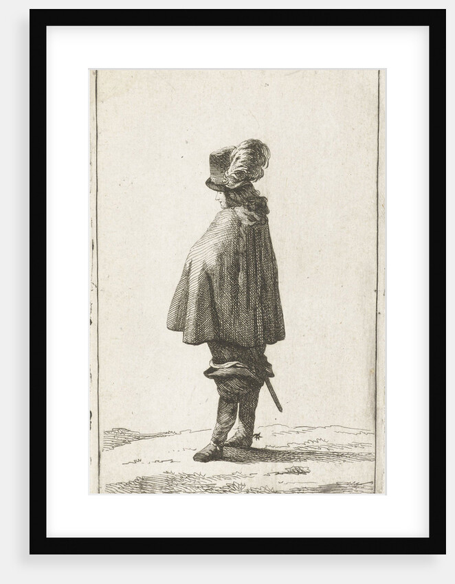 A man with hat seen from the back by Joannes Bemme