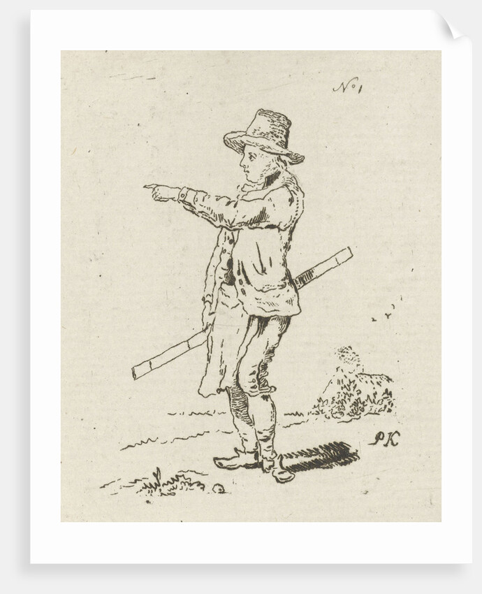 Man with rule by Pieter Kikkert