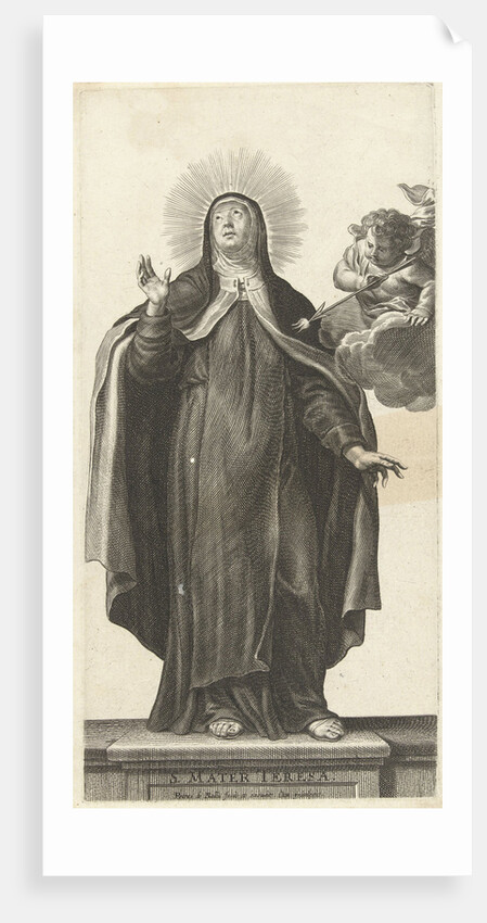 Saint Theresa of Avila and angel with glowing arrow by Pieter de Bailliu I