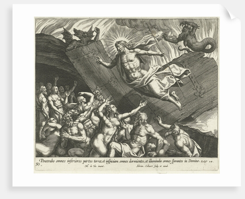 Christ in limbo by Adriaen Collaert