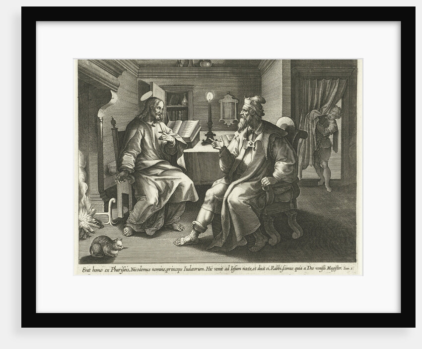 Conversation with Nicodemus by Adriaen Collaert