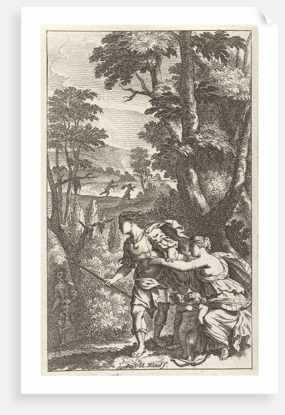 Fleeing shepherd by Pierre Marteau