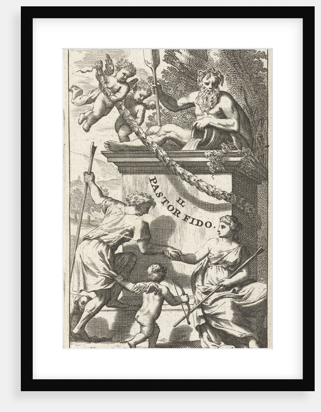 Title page for UK Guarini, Il pastor fido by Pierre Marteau