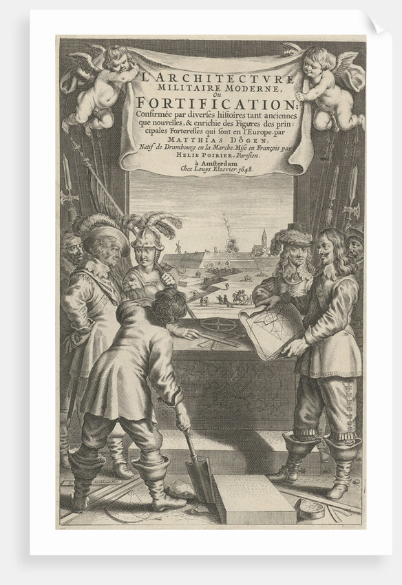 Engineer shows a construction drawing by Lowijs Elzevier III