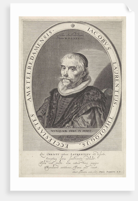 Portrait of James Lawrence by Johannes Philippus Pareus