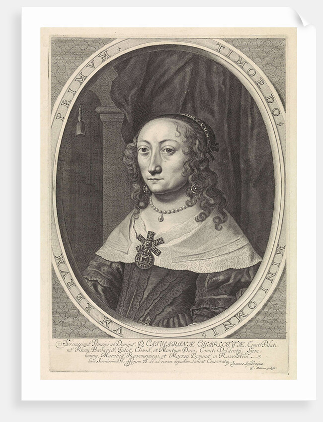 Portrait of Catherine Charlotta, Countess Palatine of Palatinate-Neuburg by Theodor Matham