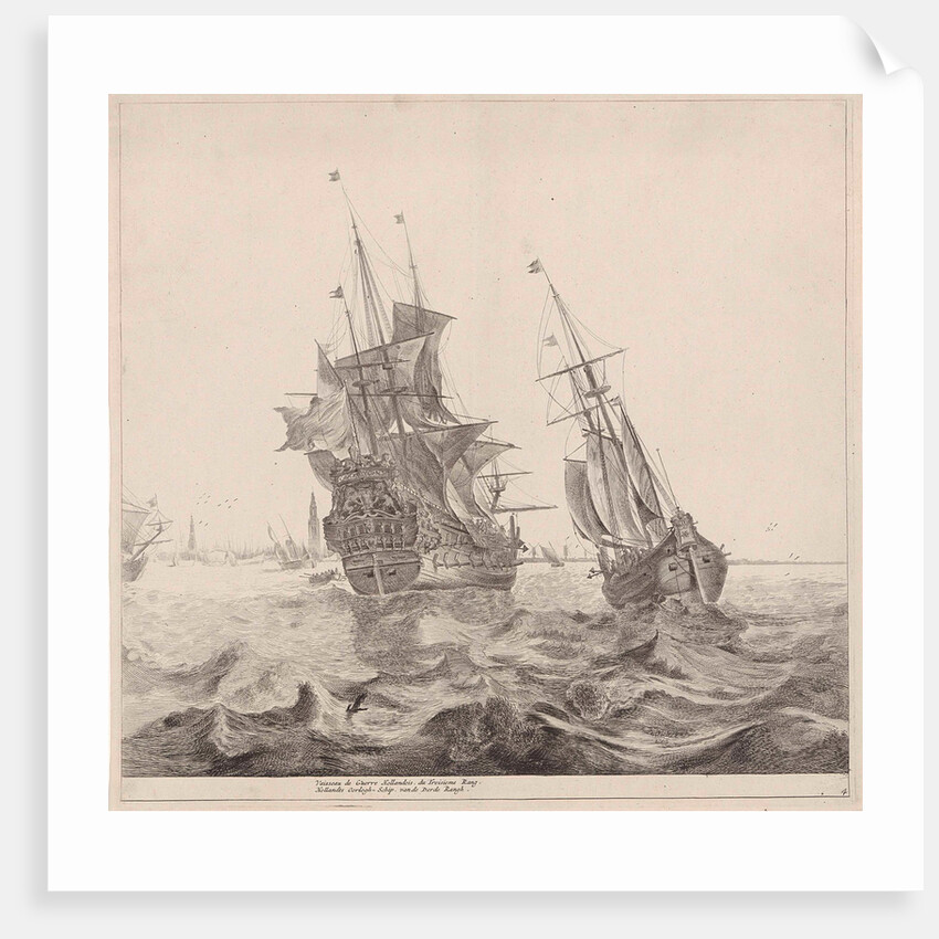 Dutch warship in Amsterdam by Gerard Valck