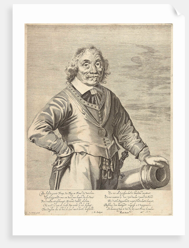 Portrait of Maarten Tromp Harpertsz by Jan Vos