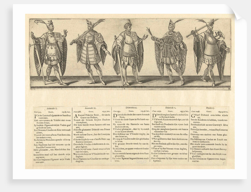 Digging Dirk II Aarnout III, IV Dirk by Claes Jansz. Visscher II