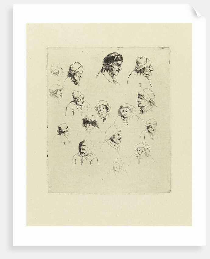 Study Journal sixteen heads by Marie Lambertine Coclers