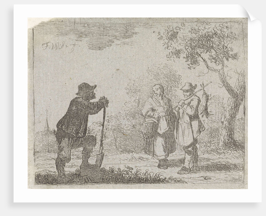 Farmers in conversation by Marten J. Waefelaers