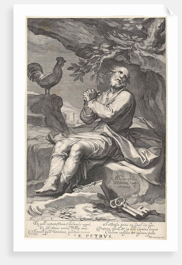 Penitent Peter H by Johannes Janssonius