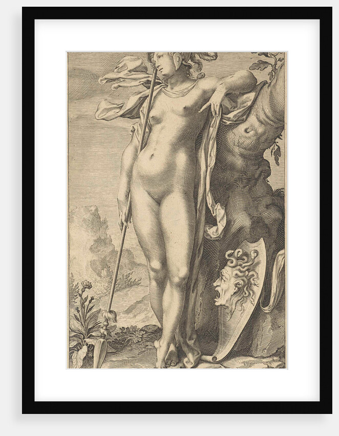 Minerva in a tree by Petrus Scriverius