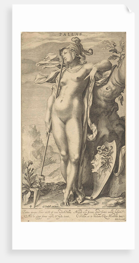 Minerva in a tree by Petrus Scriverius