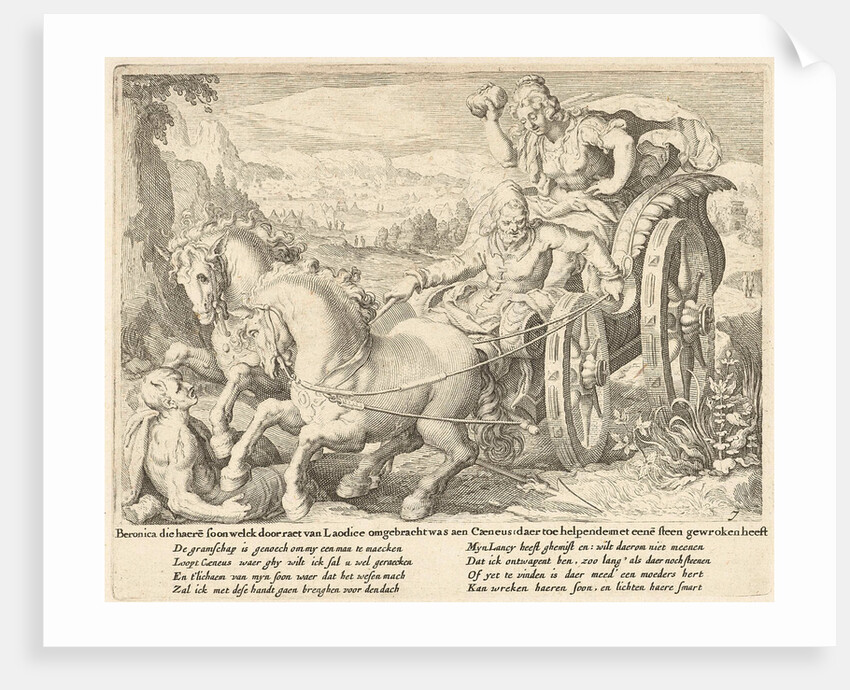 Beronica vengeance with a stone by Claes Jansz. Visscher II