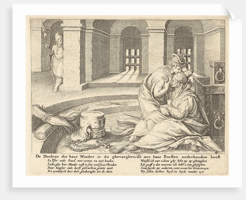A daughter suckles her mother in jail by Claes Jansz. Visscher II