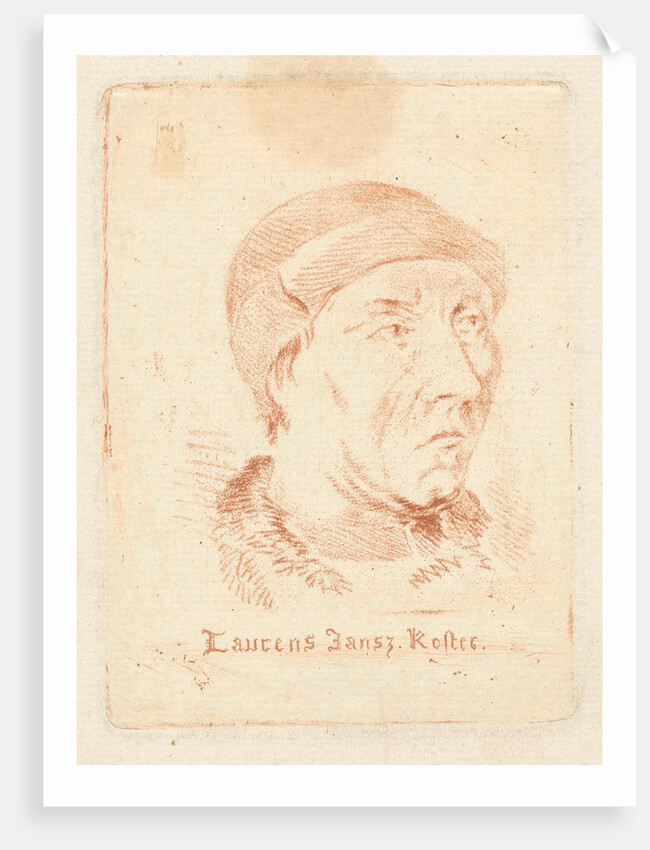 Portrait of Laurens Jansz Coster by Hermanus van Brussel