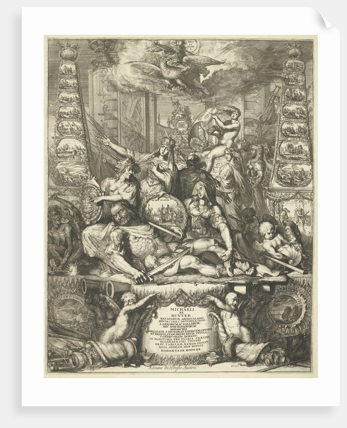 Allegory on the death of Michiel de Ruyter by Romeyn de Hooghe