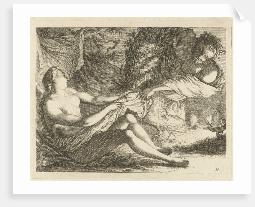 Satyr with a nymph by Anonymous